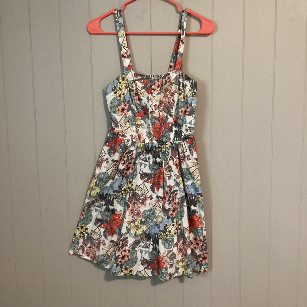Source Unknown Floral Midi Dress - Multicolor